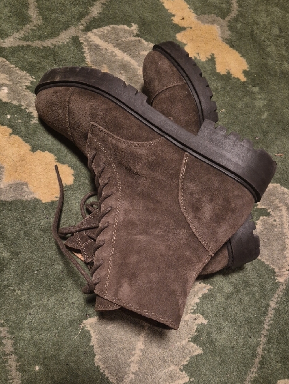 Lucky Brand Men's Dark Brown Suede Chukka Lace-Up Boots - Picture 5 of 10